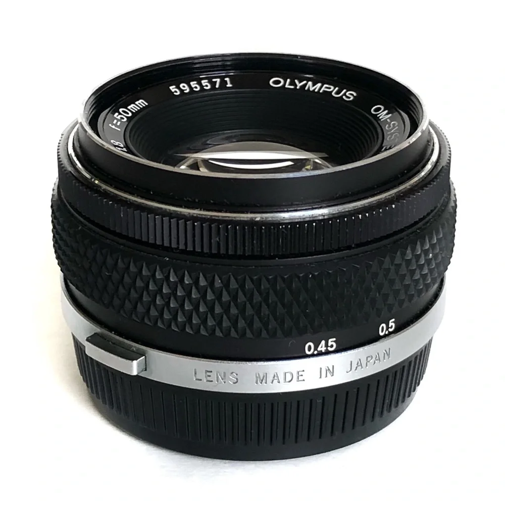 Olympus OM-SYSTEM F. Zuiko Auto-S 1:1.8 50mm Camera Lens Mount SN 595571 Japan